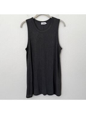 [R Label The Reset] Dark Gray Sleeveless Muscle Tank Top Round Neck Size Large L
